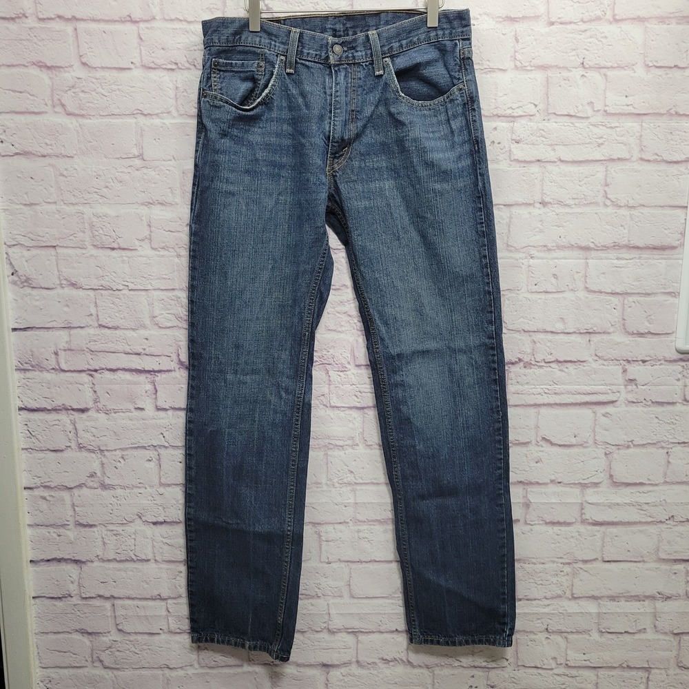 Levi's 559 Relaxed Straight Jeans Mens 33 (Fits 34) Blue Denim Streetwear Grunge